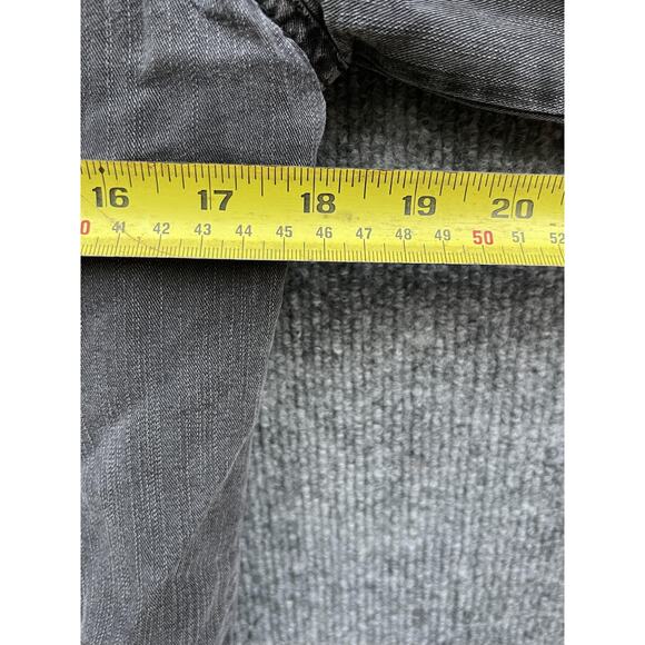 Ariat Jacket Womens Medium Charcoal Gray Western Denim Button Front 10028409 - Picture 3 of 8